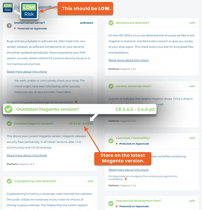 Version Upgrade An Updated Store Low Risk